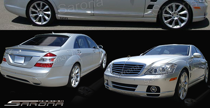 Custom Mercedes S Class  Sedan Body Kit (2007 - 2013) - $1690.00 (Manufacturer Sarona, Part #MB-044-KT)